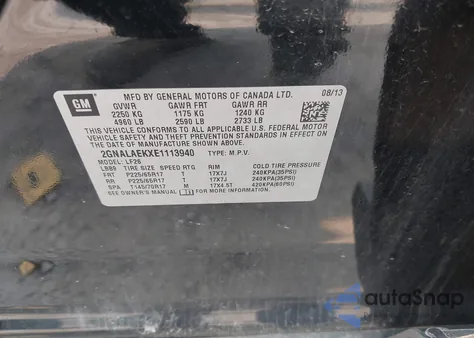 2014 Chevrolet Equinox Ls z USA, uszkodzony, nr VIN 2GNALAEKXE1113940